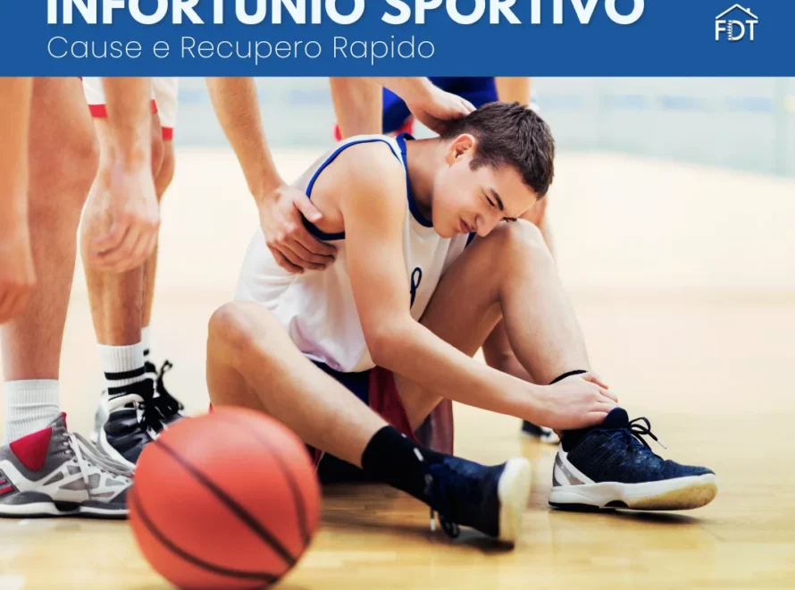 Giocatore di basket seduto a terra si tiene la caviglia dolorante dopo infortunio