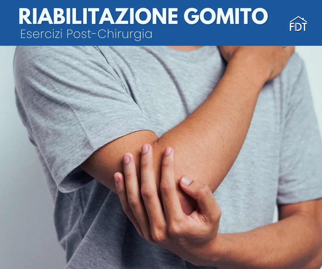 Uomo che si tiene il gomito dolorante o in fase di recupero